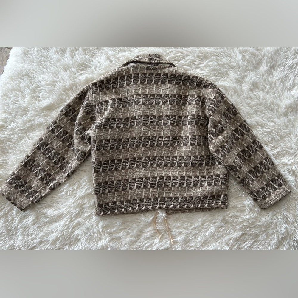 Confecciones Shiquiry | Vintage Wool Brown Checkered Jacket - Picture 8 of 8